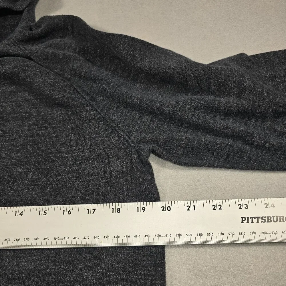 Old Navy Men's Medium Gray Pullover Hoodie Sweatshirt Kangaroo Pockets - Picture 4 of 7